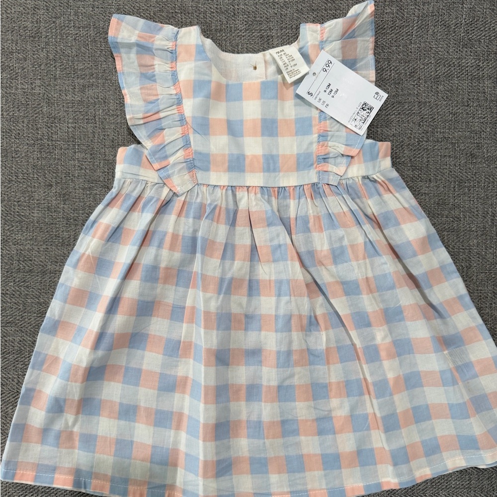 H&M Kids Dress - Pastel Blue and Pink Plaid